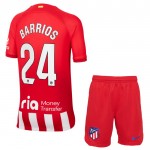 Günstige Fußballtrikots Atlético Madrid Barrios 24 Kinder Heimtrikot 2023-24 Kurzarm